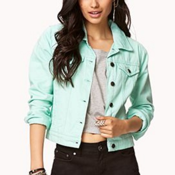 mint jean jacket